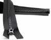 YKK wasserabweisender Outdoor Reißverschluss Kunststoffzahn, schwarz matt 25 cm