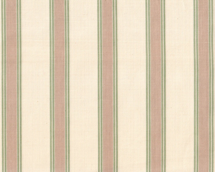 40 cm Reststück Dekostoff EDGEWORTH, Fischgrat-Streifendesign, natur-grün, Clarke & Clarke