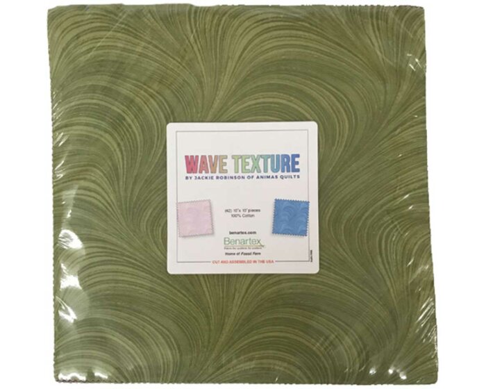 Precuts Layer Cake WAVE TEXTURE, Jackie Robinson, Benartex