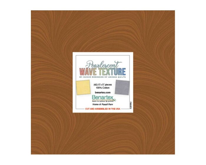 Precuts Charm Pack PEARLESCENT WAVE TEXTURE, Jackie Robinson, Benartex