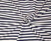Sommersweatstoff SUMMER STRIPE, Streifen, dunkelblau, Hilco