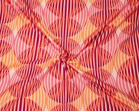 Baumwolljersey MERVAL, Streifen-Kreise, fuchsia-aprikot,...