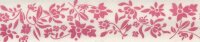 Schrägband mit Blütendruck rot 30 mm