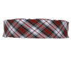 Baumwoll-Schrägband Schottenkaro weiß-rot 18 mm