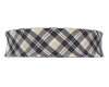Baumwoll-Schrägband Schottenkaro beige-blau 18 mm
