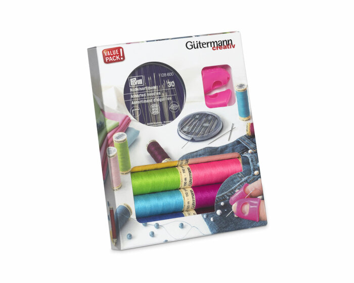 Nähfadenset Allesnäher mit PRYM Nähnadeln und Nadelgreifer, Gütermann