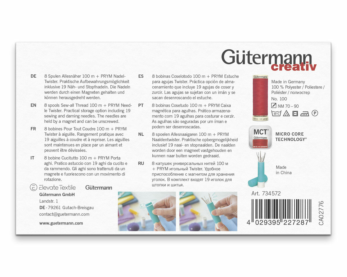 Prym Ago Twister Viola - Ricarica Per Contenitore Aghi Magnetico
