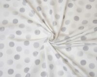 Baumwolljersey BABY DOT, Punkte, grau, Hilco