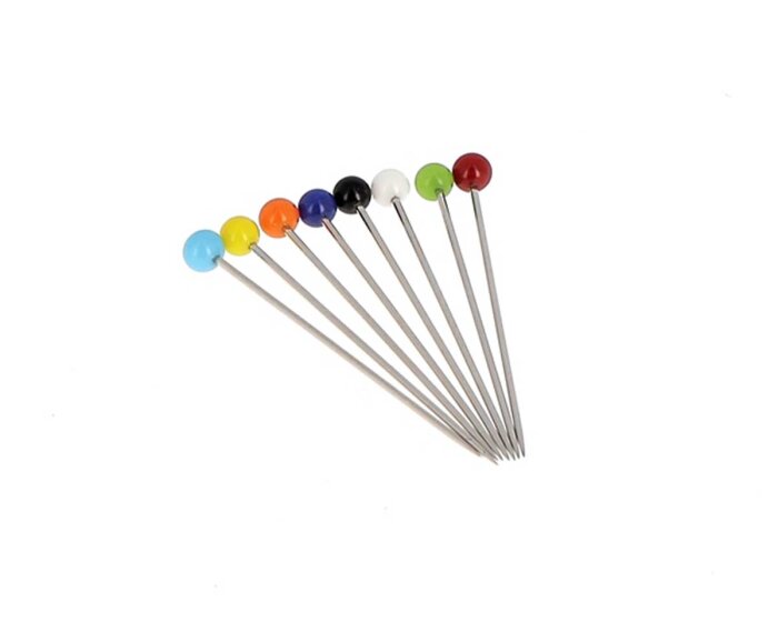 Glaskopfstecknadeln EXTRAFEIN, verschiedene Farben, Bohin
