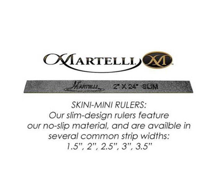 Rutschfestes Lineal SKINI MINI, Martelli 2" x 12"