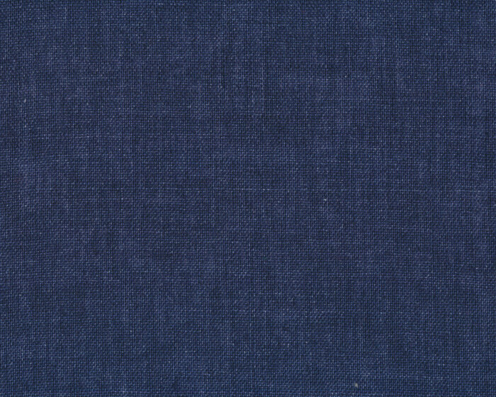 90 cm Reststück MIT FEHLER Italienischer Leinenstoff DELAVE, jeansblau,Toptex