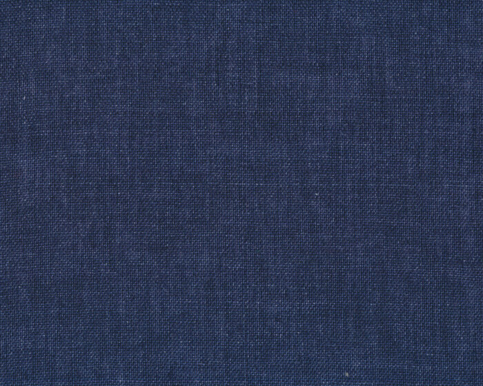 90 cm Reststück MIT FEHLER Italienischer Leinenstoff DELAVE, jeansblau,Toptex