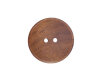 Gewölbter Knopf aus Kirschholz, matt lackiert, Brauntöne