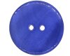 Glänzender Muschelknopf RIVER SHELL, Perlmuttoptik blau 12 mm