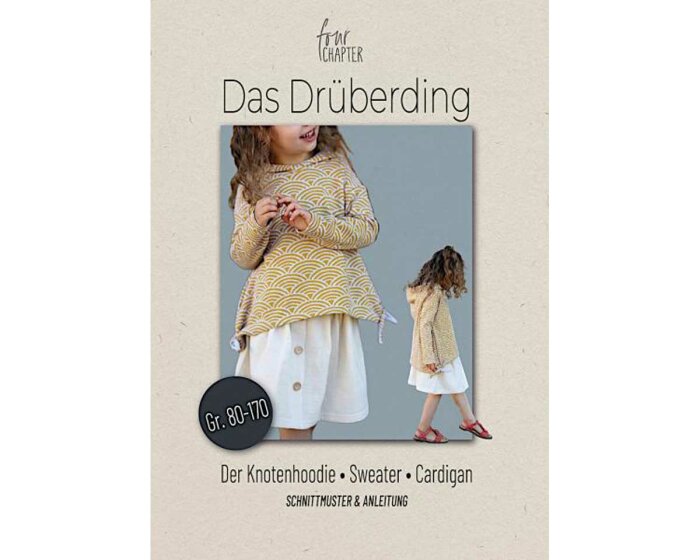 Kinder-Schnittmuster DAS DRÜBERDING, Knotenhoodie, Blaubeerstern