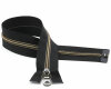 YKK Reißverschluss Kunststoffspirale METALLION®, teilbar, antiksilber 30 cm