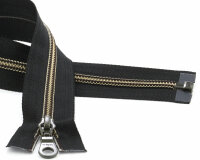 YKK Reißverschluss Kunststoffspirale METALLION®, teilbar, antiksilber 60 cm