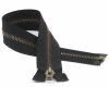 YKK extrabreiter Reißverschluss Excella® METALLZAHN, brüniert, teilbar 55 cm