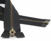 YKK extrabreiter Reißverschluss Excella® METALLZAHN, brüniert, teilbar 55 cm