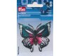 Bestickte Applikation SCHMETTERLING, Schwalbenschwanz, petrol-pink, Prym