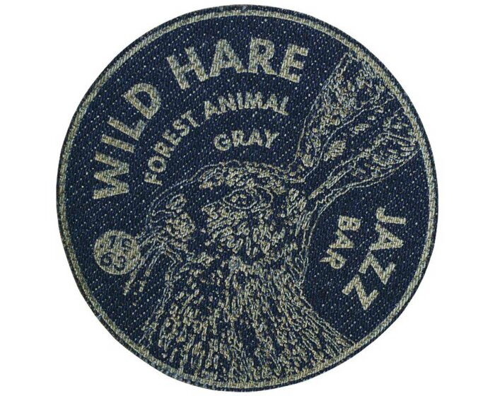 Jeans-Applikation WILD HARE, gelasert, Prym