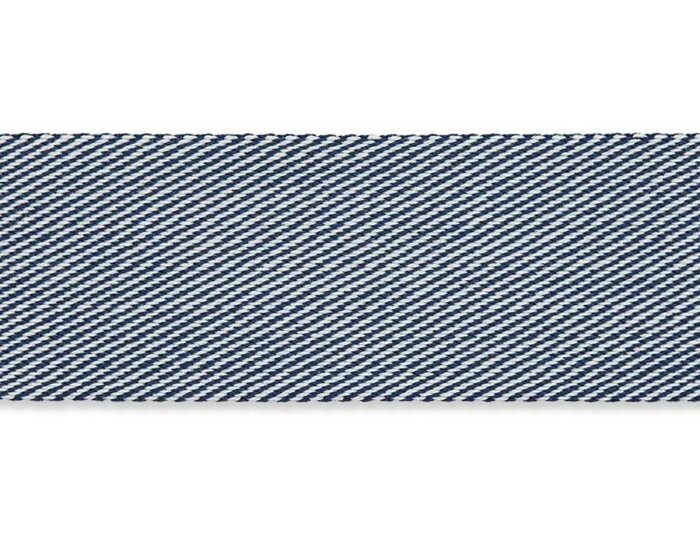 Gurtband MARINE mit Schrägstreifen blau-weiß