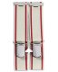 Hosenträger CLASSIC, Streifen, grau-rot, 120 cm x 3 cm, Prym