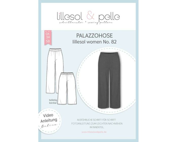 Damen-Schnittmuster Palazzohose, lillesol women No.82