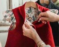 Baumwollstoff WEIHNACHTSMARKT, Acufactum