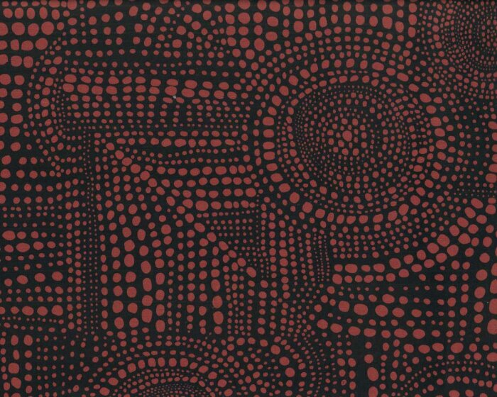 Baumwolljersey LA ERA, Punkte-Kreise, kupferrot, Bienvenido Colorido