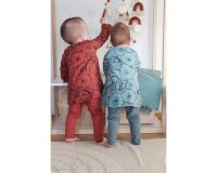 Baumwolljersey DORMIDO, Fuchs und Bär, kupferrot,...