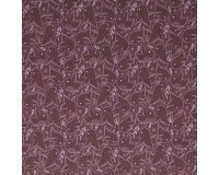 Modalsweatstoff PHIL, Vögel, aubergine