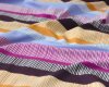 Baumwolljersey COZY STRIPES, Streifenmuster, fuchsia, Lycklig Design