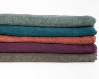 Viskose-Strickstoff mit Fleeceabseite LOTTA, schlammbraun meliert