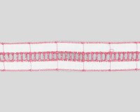 Baumwollspitze REKTANGULO mit Lochstickerei, pink