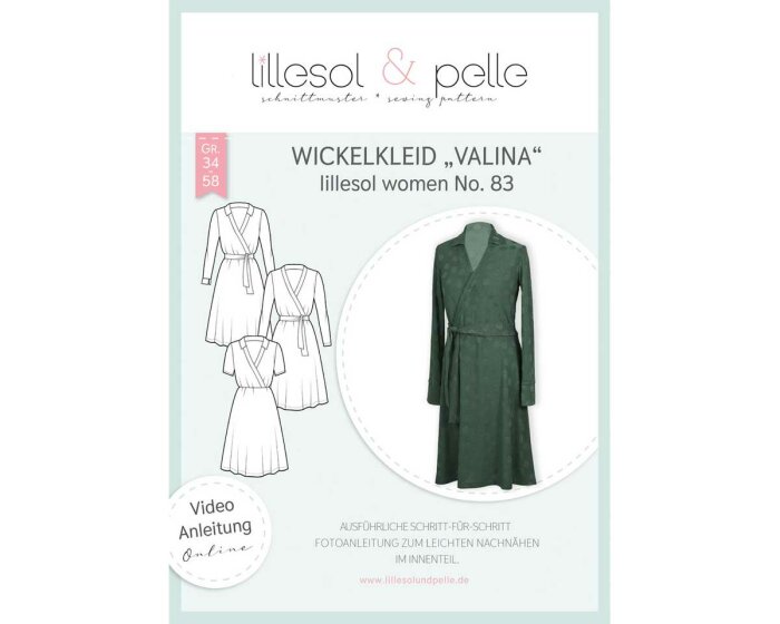 Damen-Schnittmuster Wickelkleid VALINA, lillesol women No.83