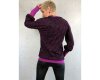 Sweatstoff WOOD PRINT by Thorsten Berger, Streifen, fuchsia