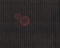 85-cm-Panel Sweatstoff GO NUTS by Thorsten Berger, Schrift, dunkelbraun