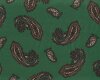 Italienischer Viskosestoff AURORA, satiniert, Paisley, grün