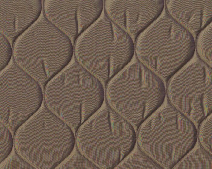 Italienischer Doubleface-Steppstoff ABELINA, gesteppte Waben, olive