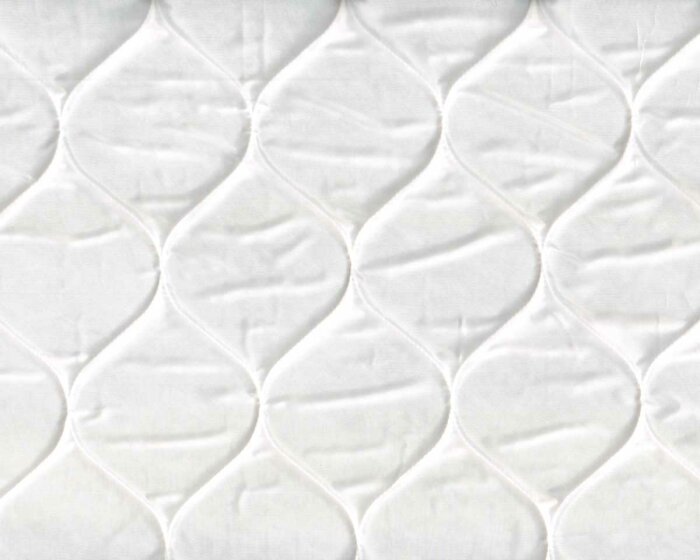 Italienischer Doubleface-Steppstoff ABELINA, gesteppte Waben, weiß