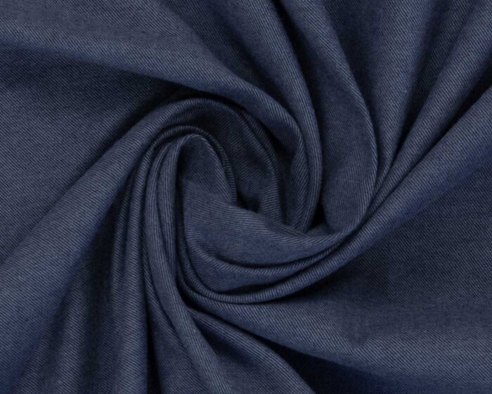Flanell-Stoff Mit Stickereien – Meterware, Schwarz, Ca. 420 G/m² (40% Wolle, 50% Polyester, 10% Baumwolle+Lurex)