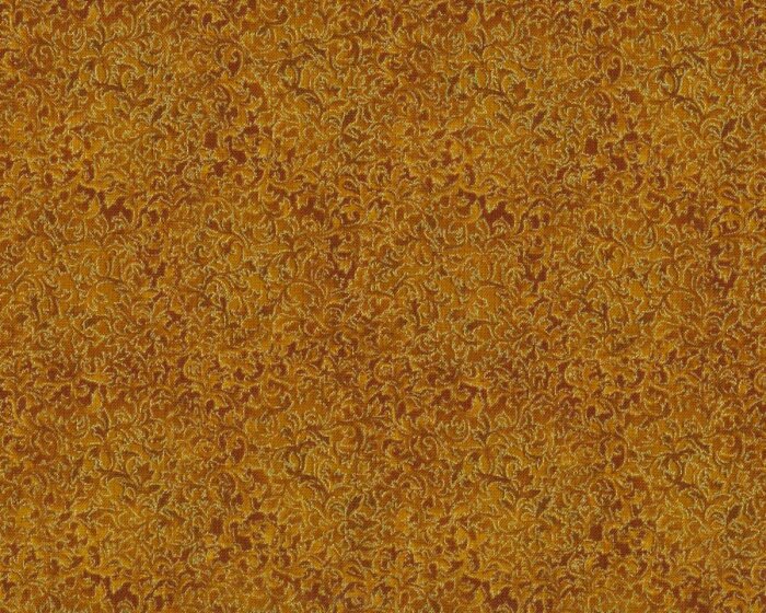 Metallic-Patchworkstoff FUSIONS, Blattranken, mittelbraun-gold, Robert Kaufmann