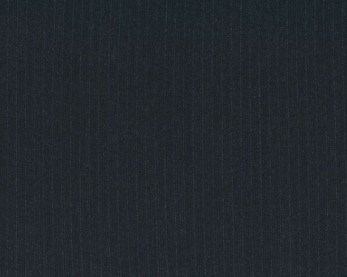 Italienischer Flanellstoff aus Schurwolle PIERO, Nadelstreifen, nachtblau