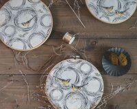 Baumwollstoff VOGELKRÄNZE, Acufactum