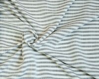 Viskosestoff mit Leinen POROSI, Streifen, schwarz-creme, Hilco