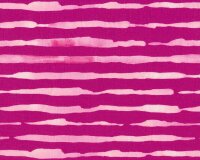 Baumwolljersey INKY STRIPE, Streifen, fuchsia-pink, Hilco