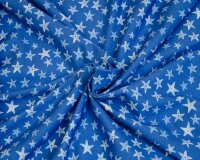 Baumwolljersey INKY STAR, Seesterne, blau-hellblau, Hilco