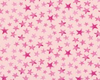 Baumwolljersey INKY STAR, Seesterne, rosa-pink, Hilco