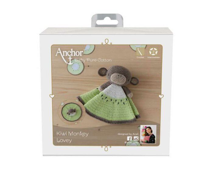 Häkelset ANCHOR Lovey, Kiwi Monkey